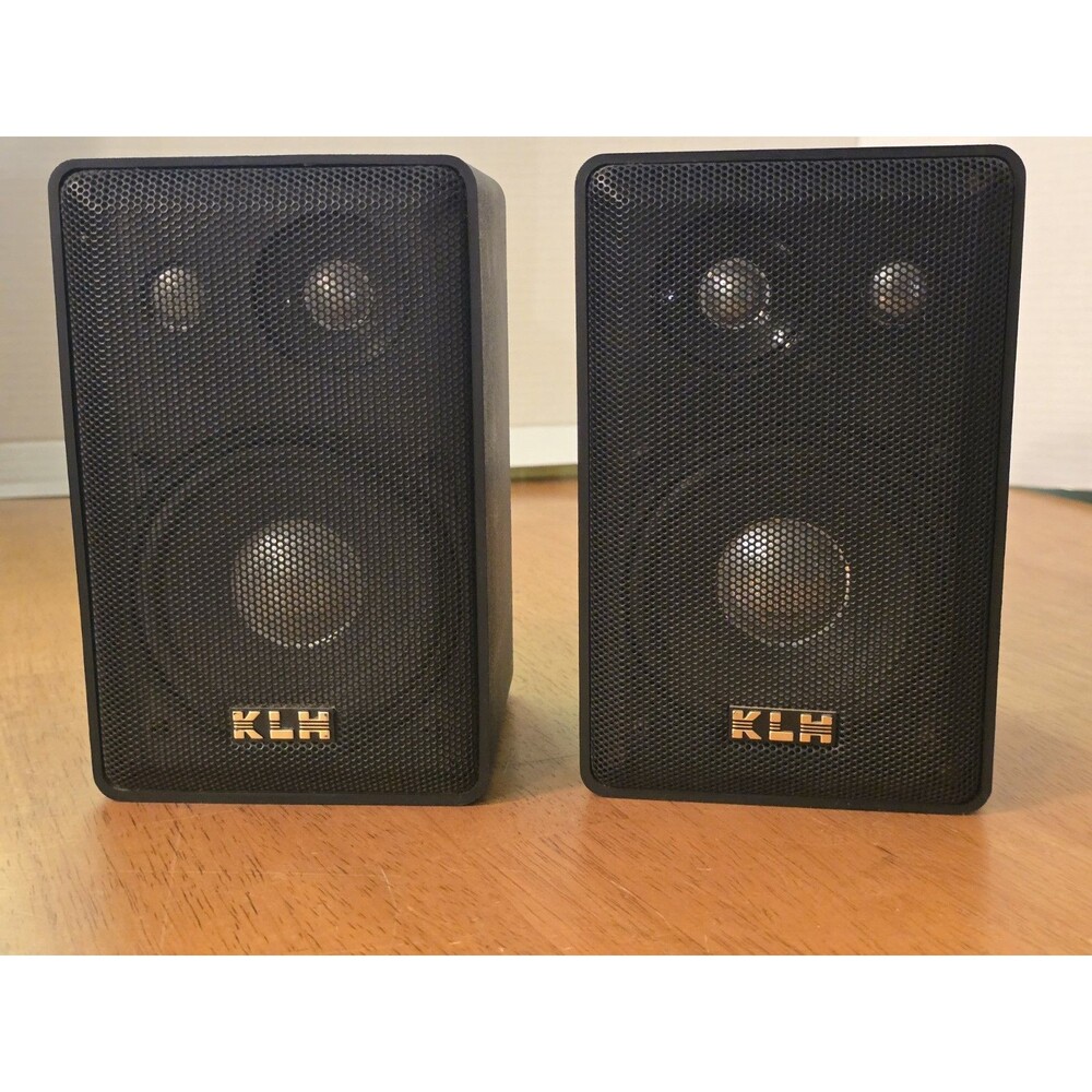 Vintage KLH Model 403 Linear Dynamics 3-Way Bookshelf Speakers Pair - TESTED